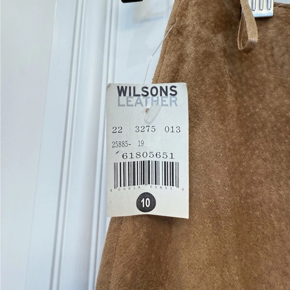 VINTAGE WILSONS LEATHER SUEDE SKIRT FESTIVAL BOHO RALPH S/M NWT WESTERN - Picture 2 of 5